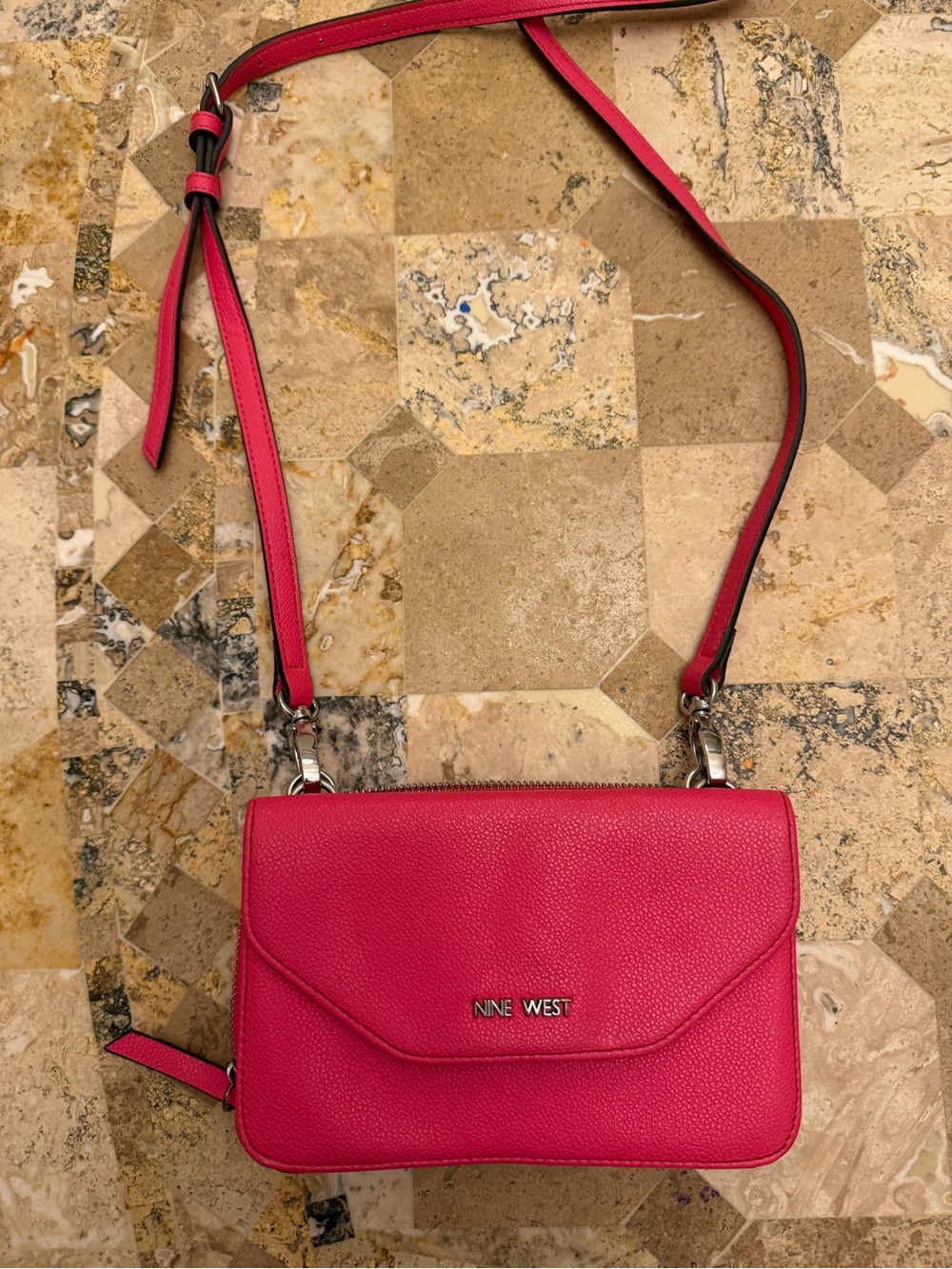 Nine West Hot Pink Crossbody Bag